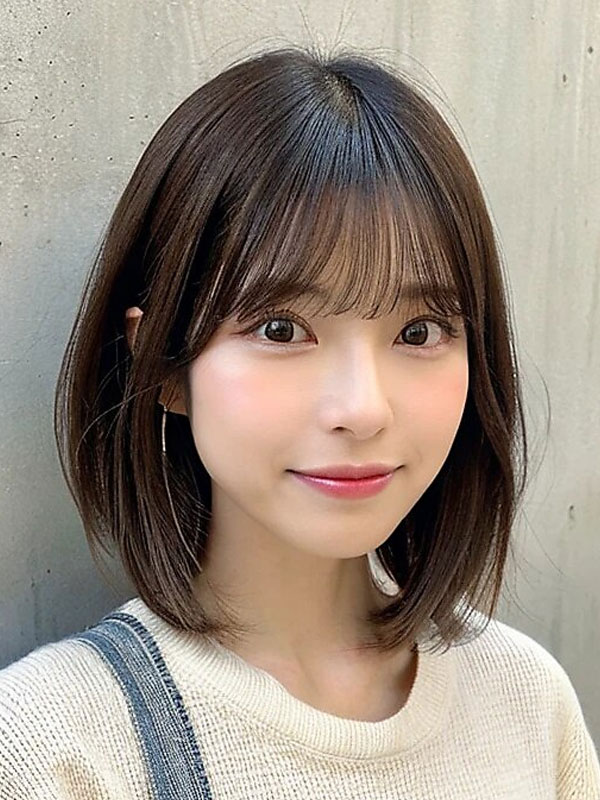 王道だけどかわいい♪ナチュラルボブ♪